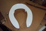 Centoco GRP3L500-001 Toilet Seat: White, External Check Hinge Stainless Steel. Fixed Price $48.95.
