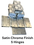 Baldwin 1045 264 Square Mortise Hinge 4.5X4.6 Satin Chrome Finish Pairs Nos. Fixed Price $49.99.