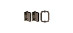 Crl Oil Rubbed Bronze Vienna Shower Door Pull And Hinge Set For Frameless Glass. Fixed Price $159.23.