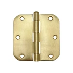 27 Pack Satin Brass 3.5" X 5/8 Radius Round Corner Interior Door Hinges. Fixed Price $48.99.