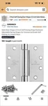 Satin Door Hinges 4.5 Inch Self Closing Hardware Adjustable Spring. Fixed Price $10.00.