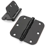 Haidms 24 Pack Oil Rubbed Bronze Door Hinges 3.5 Inch Brushed Interior. Fixed Price $69.52.