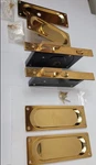 Double Pocket Door Mortise Active & Passive Privacy Like Von Morris Brass Locks. Fixed Price $399.00.