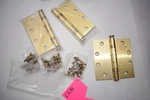 3PC Cal-royal BB-31 Ball Bearing Door Hinges Satin Brass US4 + Hardware. Fixed Price $29.99.