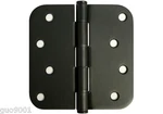 12 Pc Oil Rubbed Bronze 4" W 5/8" Radius Round Exterior Door Hinges US10B. Fixed Price $26.99.