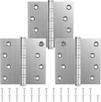 Ball Bearing Door Hinges 4 X Inches Square Corner Stainless Steel 3 Pcs. Fixed Price $40.35.
