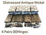 Baldwin 1040 452 4" X Mortise Hinge Distressed Antique Nickel Pairs Nos. Fixed Price $139.99.