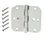 Door Hinges 3-1/2" Chrome 5/8" Radius Security Everbilt Pack 806285 (lot Of 3). Fixed Price $20.00.