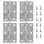 4 Pcs Stainless Steel Folding Butt Hinges 3 Inch Silver Square Door 75X50X1.8MM. Fixed Price $14.48.