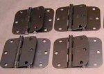 8 Pcs. Hager Heavy Duty Door Gate Hinges, 3 1/2" Sq. Satin Tool Box New. Fixed Price $49.94.