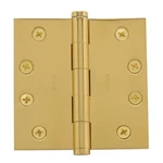 Baldwin 1040.031.INRP Non-lacquered Brass (nrp) 4" X Square Corner Hing. Fixed Price $35.00.