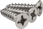 Pack Of 100 Stainless Steel #12 1-1/4 Inch Hinge Wood Screws US26D. Fixed Price $17.99.
