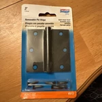 National Hardware N241-182 Full Mortise Square Corner Door Hinge, 3", Black. Fixed Price $24.00.
