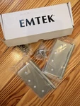 Emtek Solid Brass Square Corner Mortise Door Hinges 4.5" Satin Nickel Pair. Fixed Price $250.00.