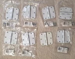 Lot Of National Hardware N331-561 512R5/8 Door Hinges, 1/2" Prime Coat White. Fixed Price $10.00.