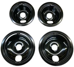 Black Porcelain Drip Tray, Pack, For Ge, (2) 6" WB31T10014, 8" WB31T10015. Fixed Price $35.40.