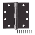 Stainless Steel Door Hinge Matte Black 4 1/2 Inch 5/8 Radius 9 Pack. Fixed Price $69.90.