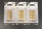 National Hdw Solid Brass 2" Hinges. Fixed Price $18.00.