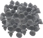 100 Pcs Rubber Door Silencer, Metal Anti Collision Heavy Gray. Fixed Price $15.81.
