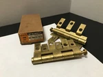 Mckinney Hinges Non-mortise Butts, Brass Plated 2777-1/2 Ob 3-1/2". Fixed Price $24.50.