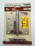 Gatehouse 4-IN Polished Stainless Steel Mortise Door Hinge #0308888 New. Fixed Price $9.00.