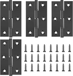4 Pack 3 Inch Door Hinges Stainless Steel Folding Bifold Butt Cabinet Black. Fixed Price $14.14.