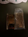Emtek 96414US3NL 4"X4" Solid Brass Square Corner Ball Bearing Hinge Pair, Unlacq. Fixed Price $50.00.