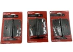 (3)EVERBILT Radius Xsquare Doorhinge 4" Oilrubbed Bronze Finish Security Locking. Fixed Price $17.99.