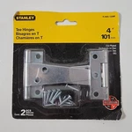 Nos 2-PACK Stanley 4" 101MM Gate Hinges Zinc Plated Steel W/screws 75-4420. Fixed Price $8.55.