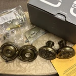Made In Italy !! Omnia Privacy Knob Set 440/00F PR4 Sb Shaded Bronze Sunflower. Fixed Price $75.00.