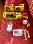 Lot Of Ryobi Door Lock & Installation Hinge Parts, A99HT2 A99DLK4. Fixed Price $16.99.
