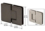Crl Pinnacle 180 Series Oil Rub Bronze Glass-to-glass Standard Hinge. Fixed Price $100.19.