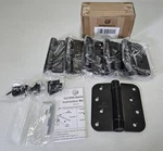 Lot Of 6 Sorgmach Oil Rubbed Bronze Auto Close Door Hinge 4"X4". Fixed Price $35.00.