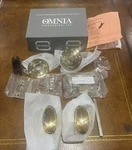 Nib Omnia Door Passage Knob Set 77/00 PA1 US3 Polished Brass Gold 2-3/8". Fixed Price $49.99.