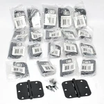 (lot Of 21) New Cosmas Flat Black Door Hinge 3-1/2"X3.5" With 5/8" Radius. Fixed Price $48.29.