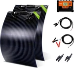 200W Semi-flexible Solar Panel Kit 12V Lightweight Monocrystalline Ultra-flexibl. Fixed Price $202.34.