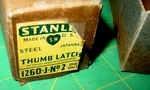 Vintage Stanley Sw 1260 Thumb Latch Door Handle Jappaned J-NO.2 Hardware Usa Nos. Fixed Price $42.00.