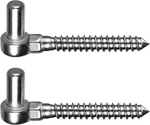 One-piece Molding Chain Link Lag Screw Hinge, 304 Stainless Steel Post Side Wood. Fixed Price $30.92.