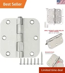 Elegant 30 Pack Satin Nickel Door Hinges 3.5 Inch - Ideal For Home & Office. Fixed Price $47.99.