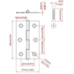 20PCS Stainless Steel 3" Door Window Hinges + 120 Screws. Fixed Price $24.79.