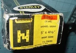 Vintage Stanley BB93 Barrel Knuckle Hinges Rh Nickel Bronze 5" X 4 1/2 Usa Nos. Fixed Price $89.95.