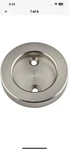 National Barn Door Cup Pull Satin Nickel Steel N187-948 2 1/8". Fixed Price $8.97.
