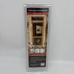 Screen Tight White Heavy Duty Door Hardware Kit Knob Handle. Fixed Price $21.99.