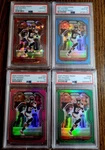 2020 Panini Prizm Tee Higgins Psa 10 Lot Of 4. Red Ice, Pink, Green, Light Blue.. Fixed Price $260.00.