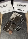 Emtek Steel Door Hinge Set Of 2 4"X4" Item 910147. Fixed Price $9.99.