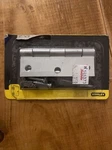 Stanley Narrow Utility Hinges 752060 Pk (2) 3" 76MM Steel Full Mortise New. Fixed Price $6.95.