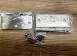 Lot Of Emtek 91023US15A 3.5" X Plain Bearing 1/4" Corners Hinge,pewter. Fixed Price $29.99.