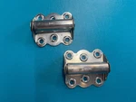 Lot Of 2 Stanley Door Spring Hinges, Zinc Plated. Fixed Price $20.00.