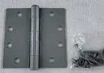 Stanley Door Hinges 4.5"X Steel 05-0028 Screws Gray 3-PK New. Fixed Price $12.95.