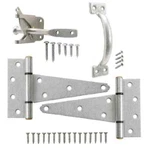 Everbilt Galvanized Gate Fence Door Tee Hinge, Latch Pull Handle Set 20827. Fixed Price $29.95.